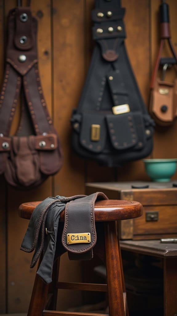 custom leather dog harness