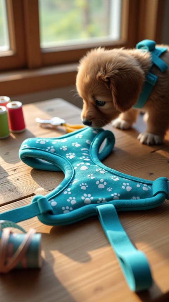 custom velcro dog harness