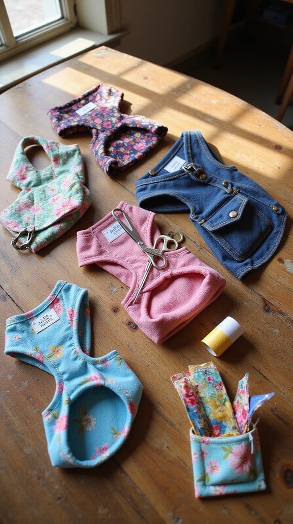 customizable dog harness pockets