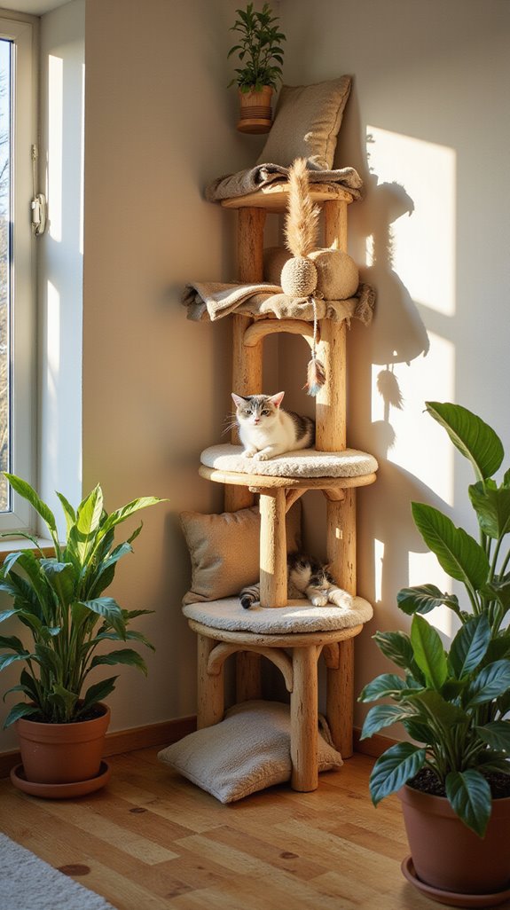 diy personalized cat tower