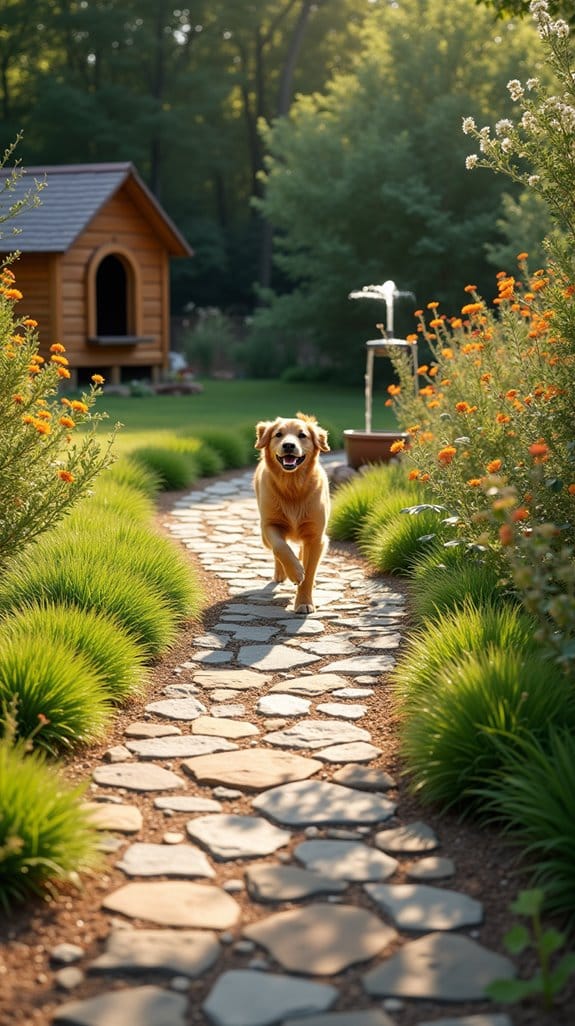 dog friendly backyard pathway ideas