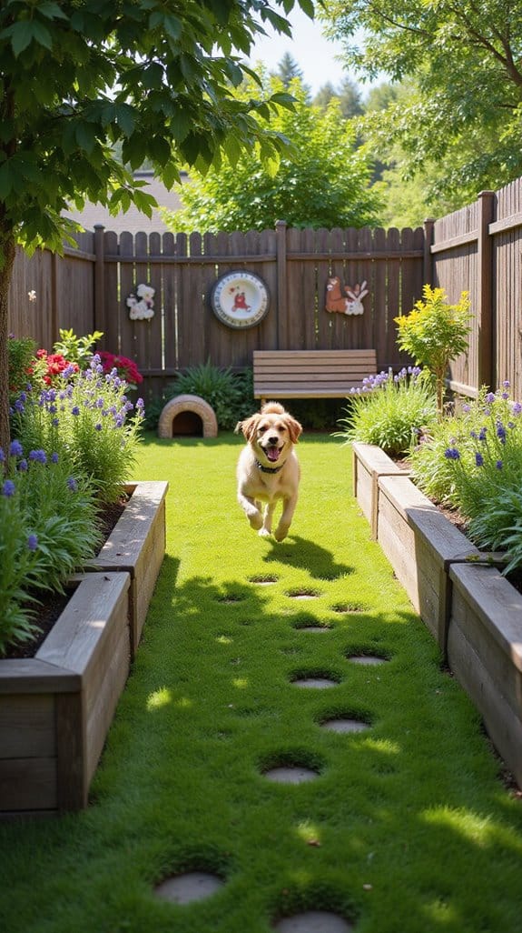 dog friendly raised garden beds