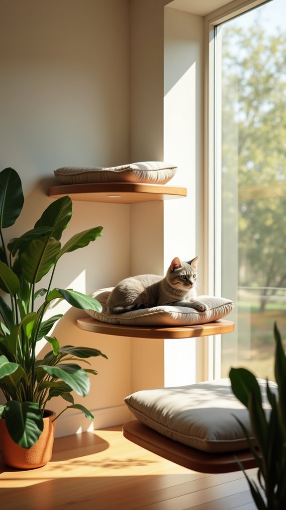 elegant cat window perches