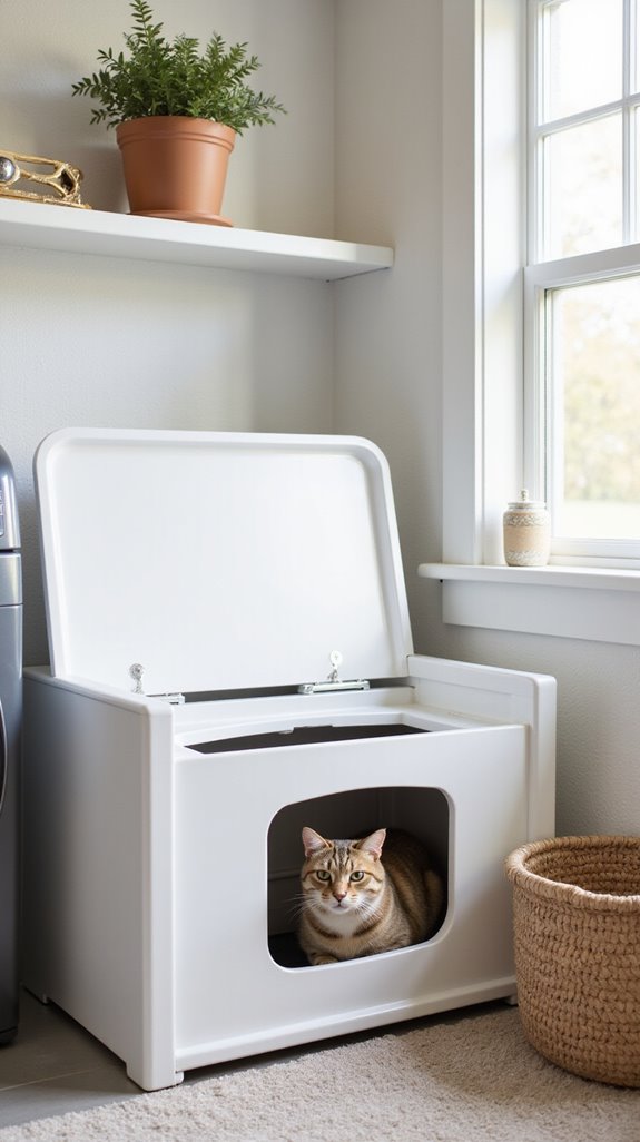 elegant litter box enclosure