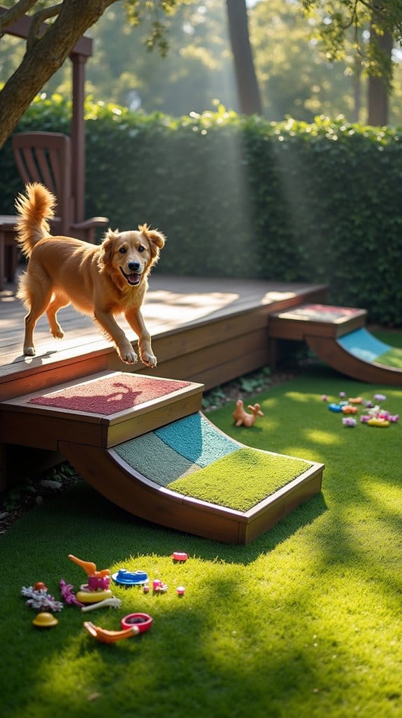 elevated canine play areas