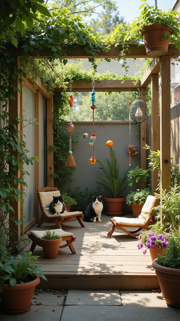 enchanted outdoor cat haven