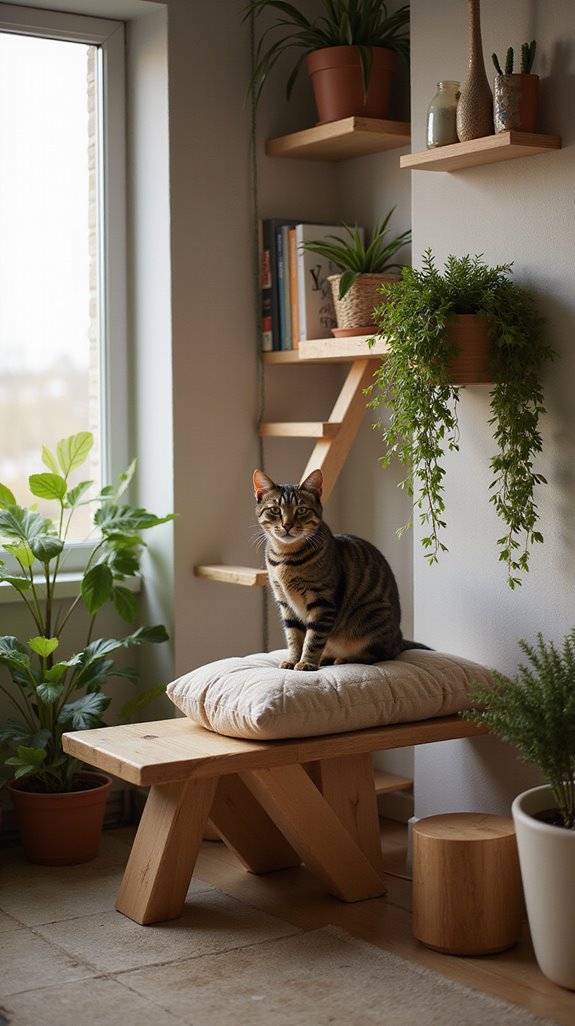 feline friendly multi level pathways