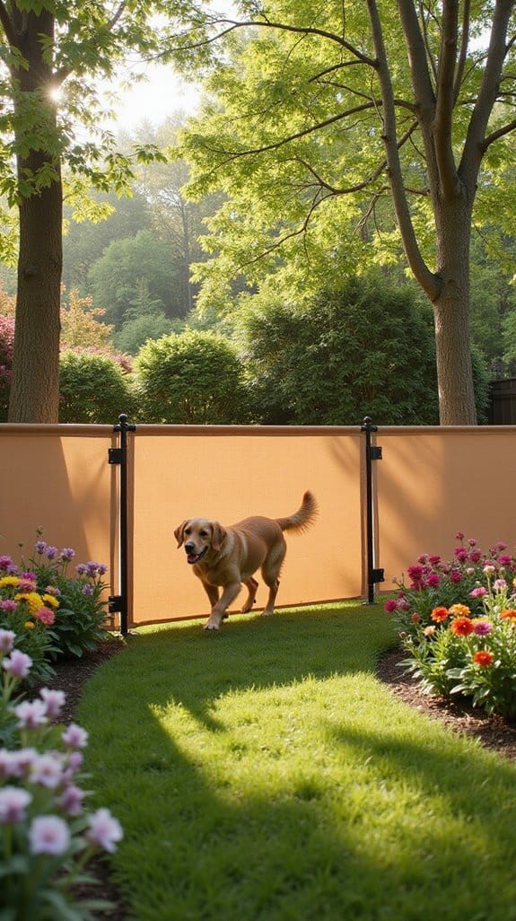 flexible fabric dog fences