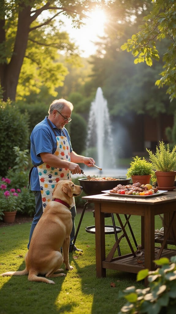 fun dog dad aprons