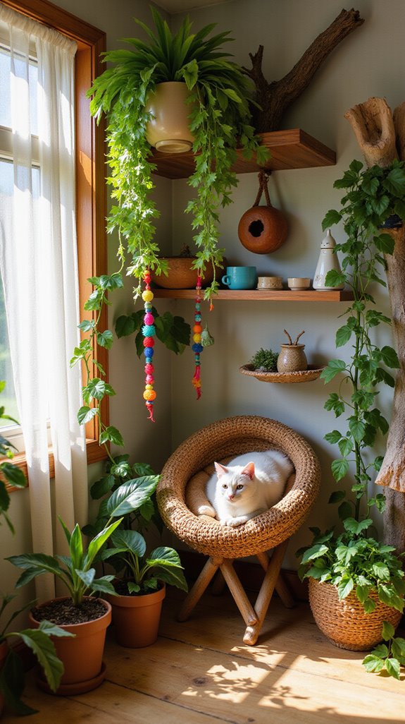 indoor cat garden oasis