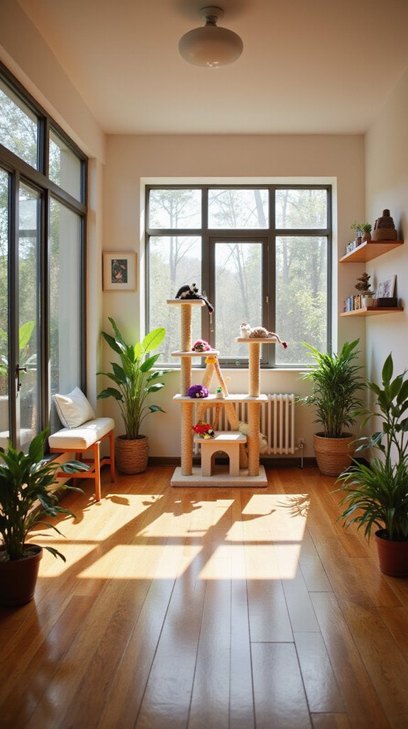 interactive cat play zones