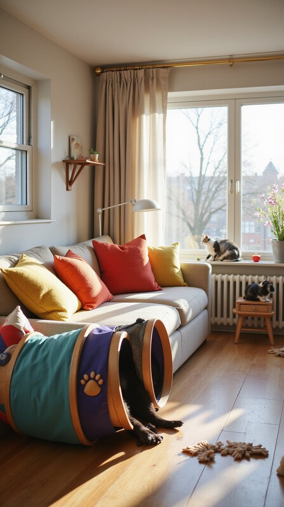 interactive cat tunnel designs