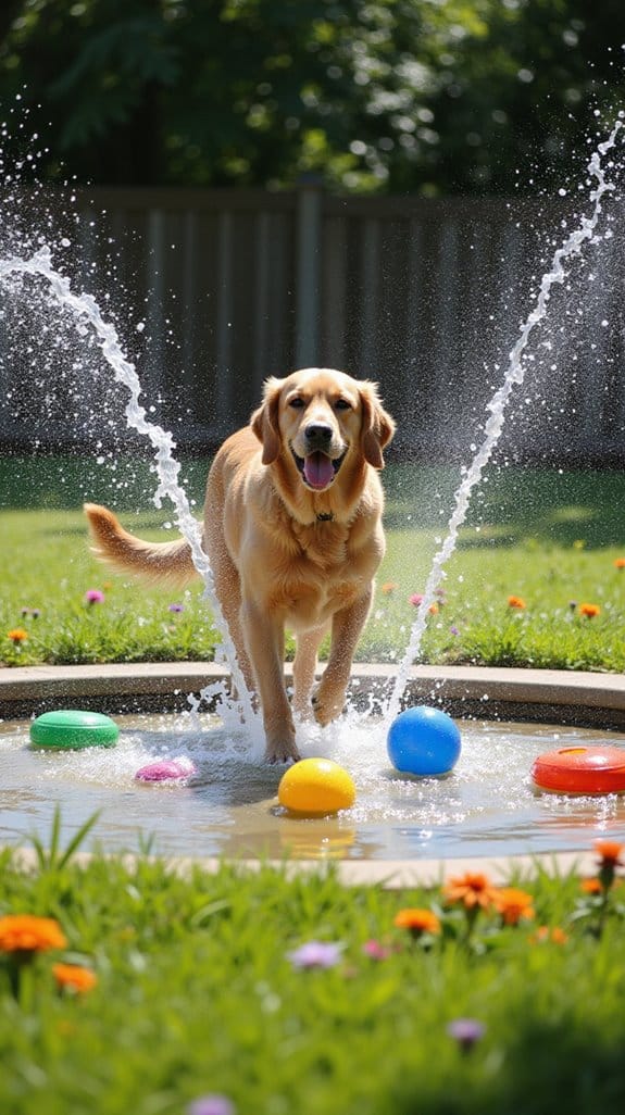 interactive dog splash pad