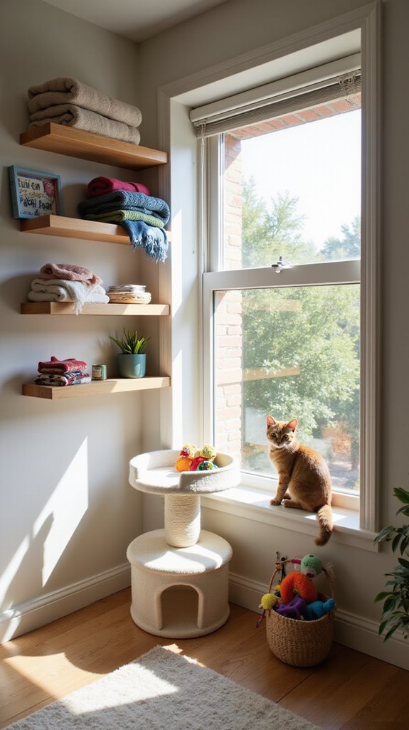 inventive feline storage solutions