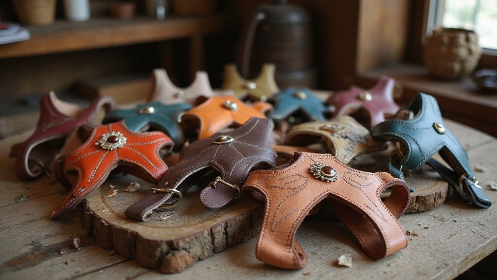 leather dog harness designs