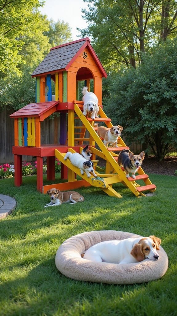 miniature agility climbing course