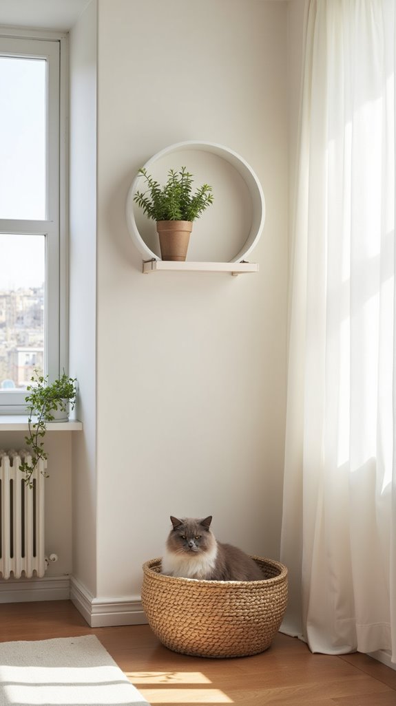 minimalist cat space design