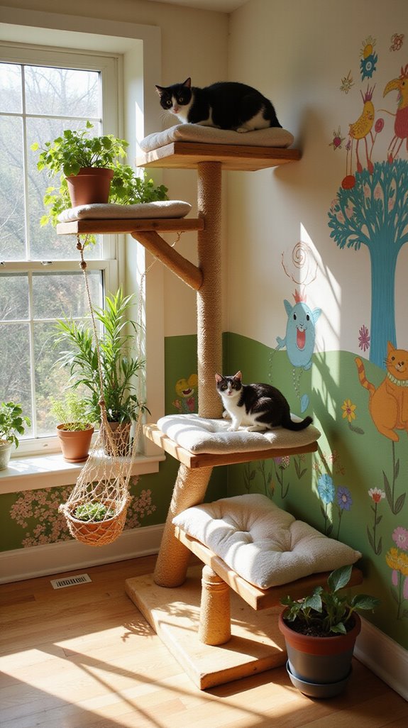 multi level cat playground design