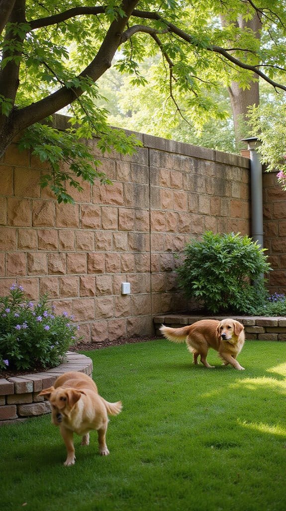 natural stone dog enclosure