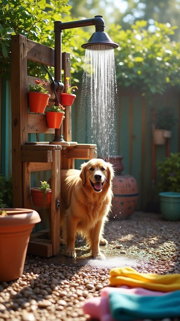 outdoor shower for dogs