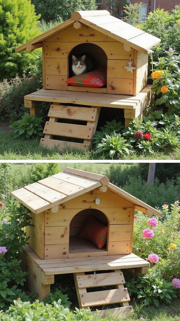 pallet cat house project