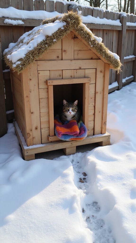 pallet cat shelter construction