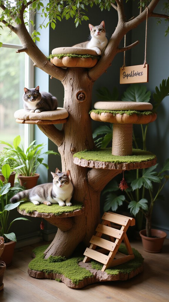 personalized cat tree house
