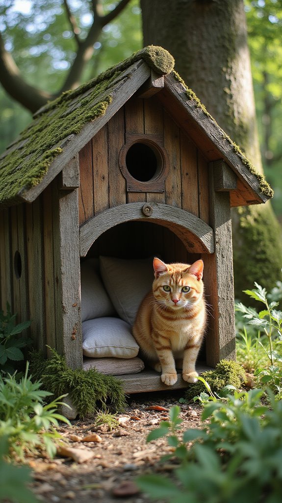 rustic cozy cat retreat