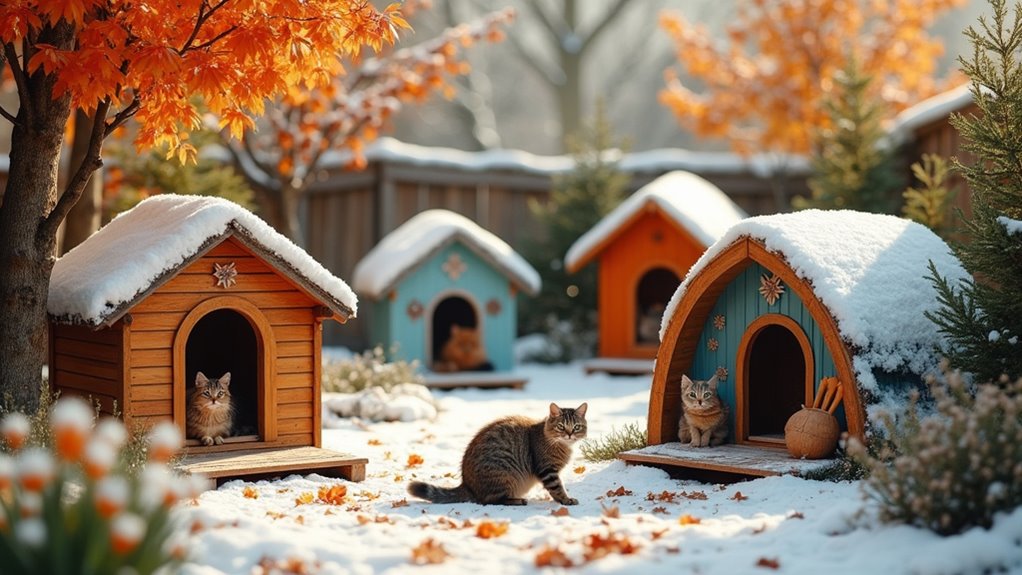 seasonal outdoor cat shelters