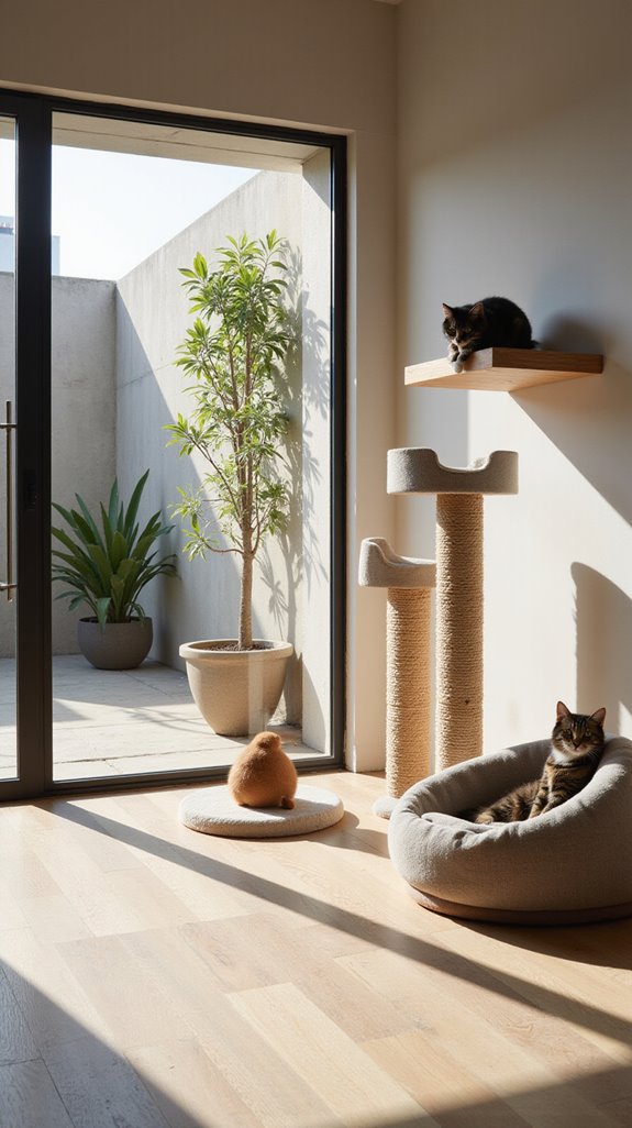 sleek cat playground design