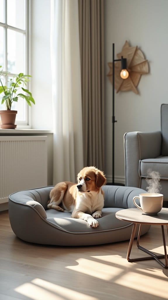 sleek comfortable dog loungers