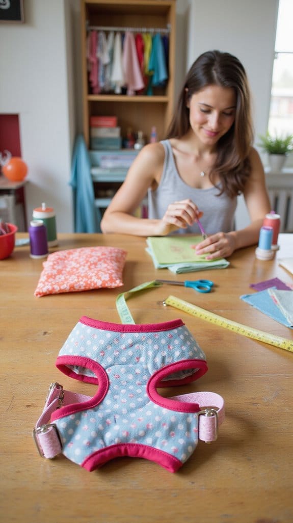 soft fabric harness project