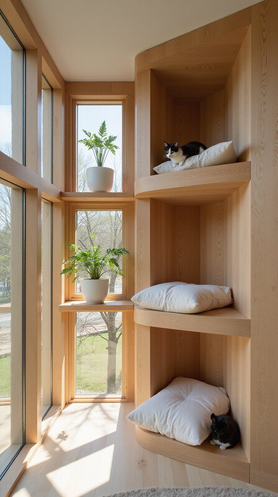spacious indoor cat retreat
