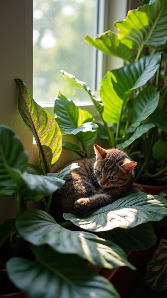 striking foliage pet friendly plant