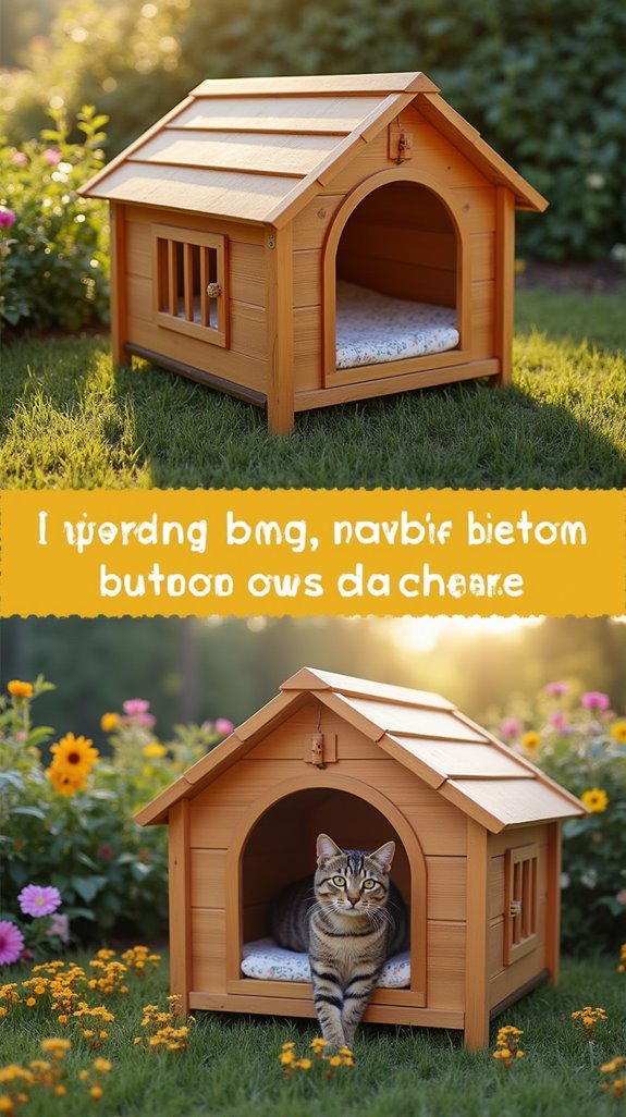 stylish cat house windows