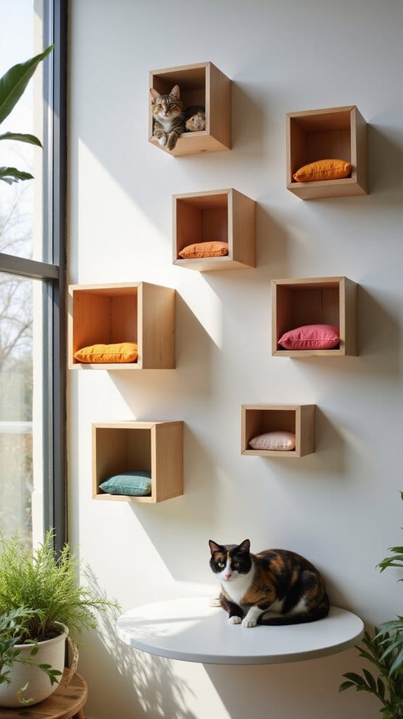 stylish cat shelves elevate decor