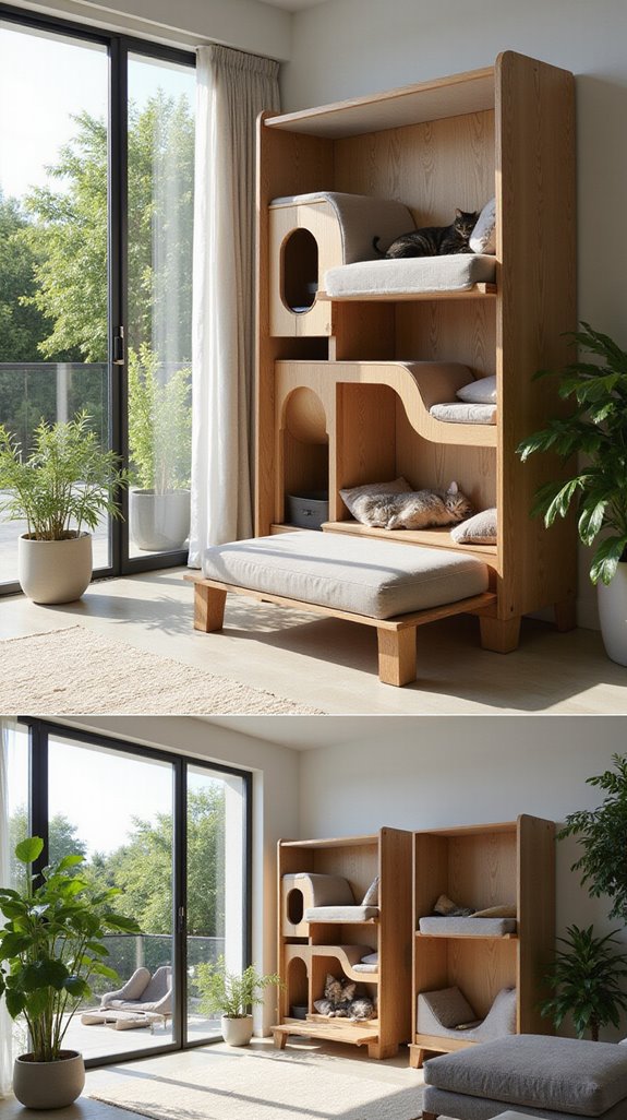 stylish concealed cat house