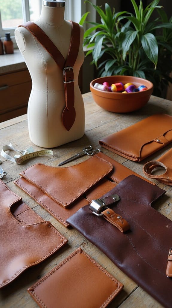 stylish faux leather harness