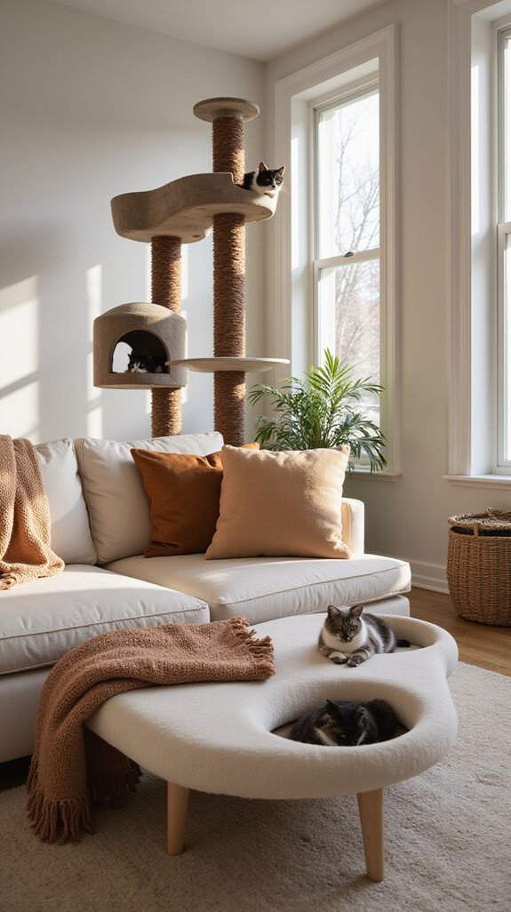 stylish multi functional cat furniture