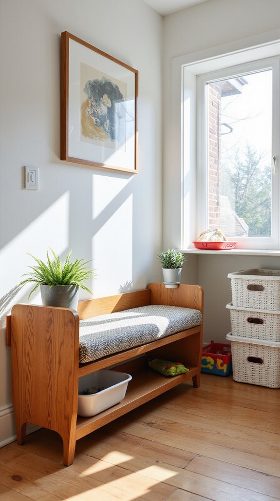 stylish multi functional litter benches