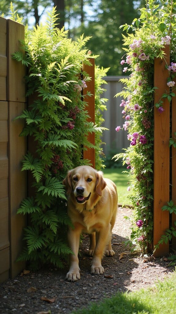 stylish vertical garden fences