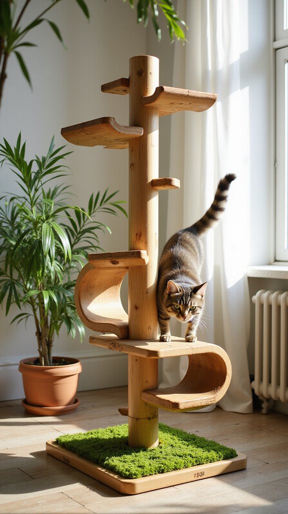 sustainable bamboo cat furniture