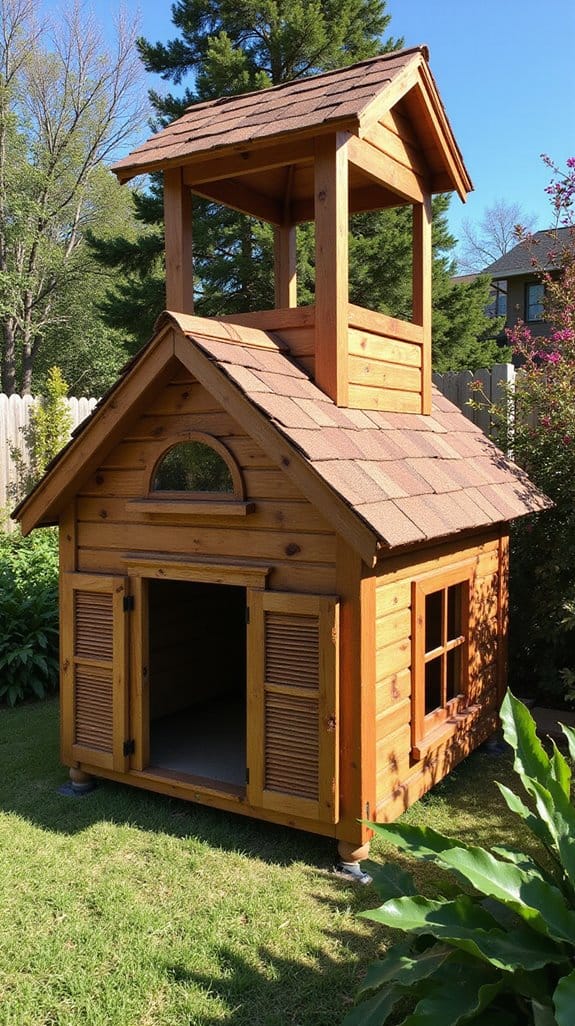 two story spacious dog house