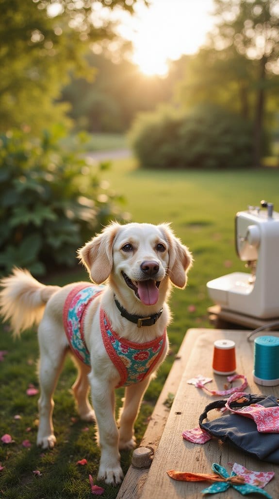 upcycled dog harness diy