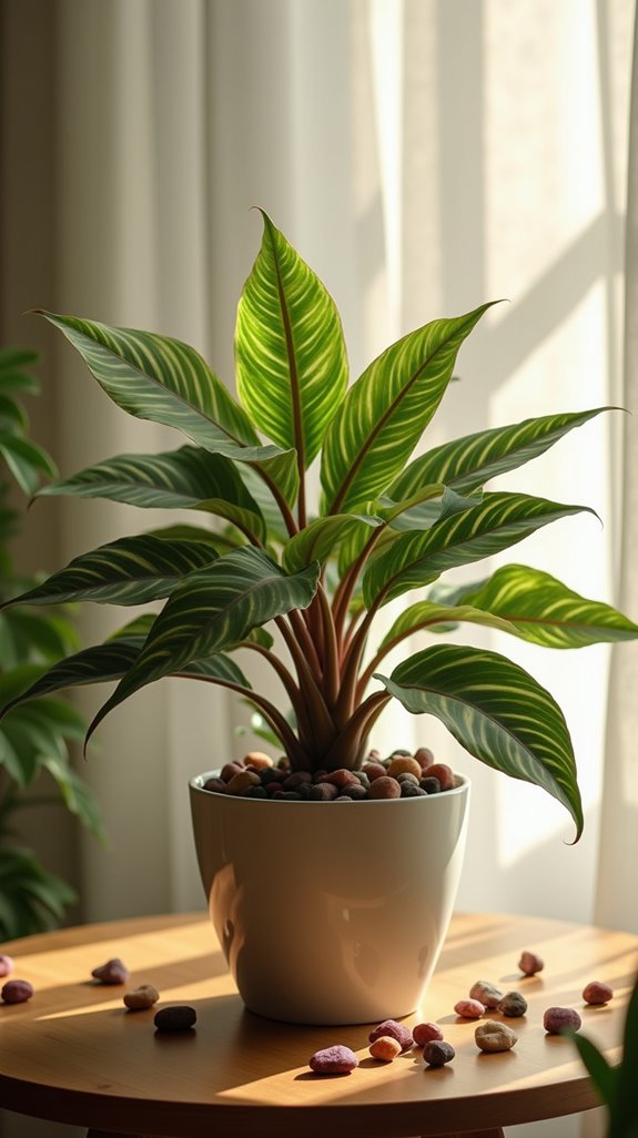 vibrant cat friendly prayer plant