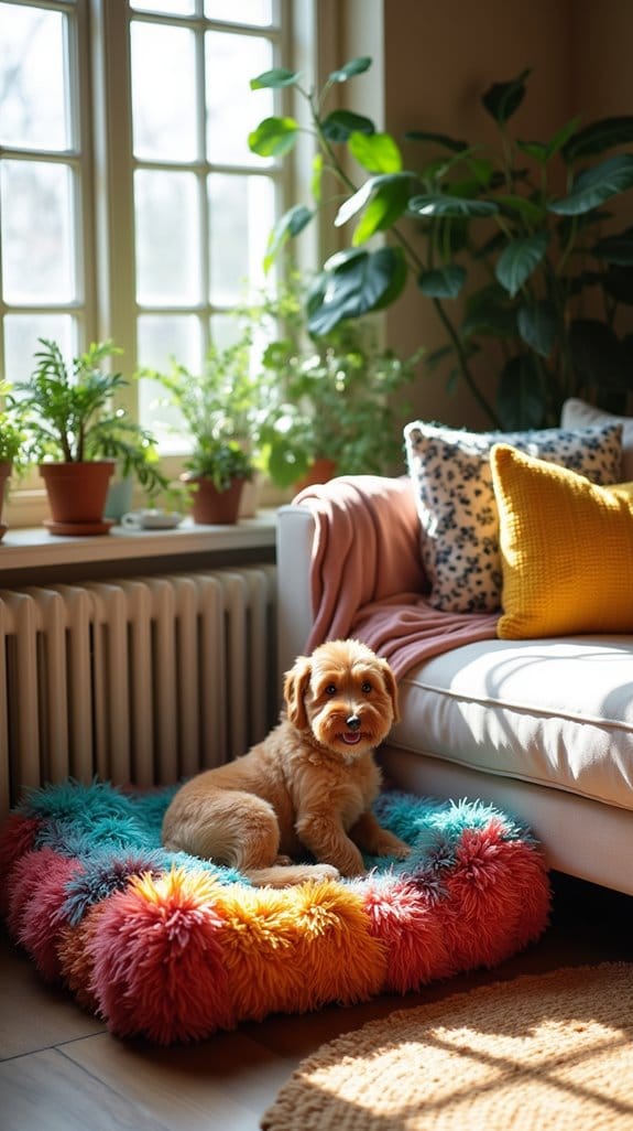 vibrant comfortable dog mats