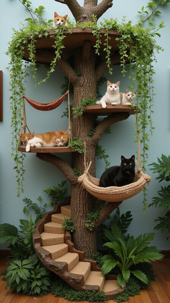 vibrant jungle cat paradise