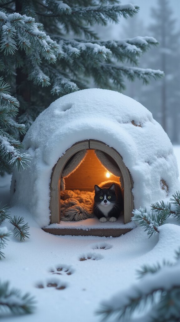 warm refuge for feral cats