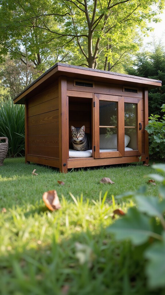 weatherproof outdoor cat retreat