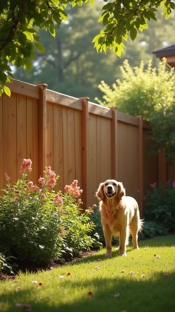 wooden privacy fences for pets